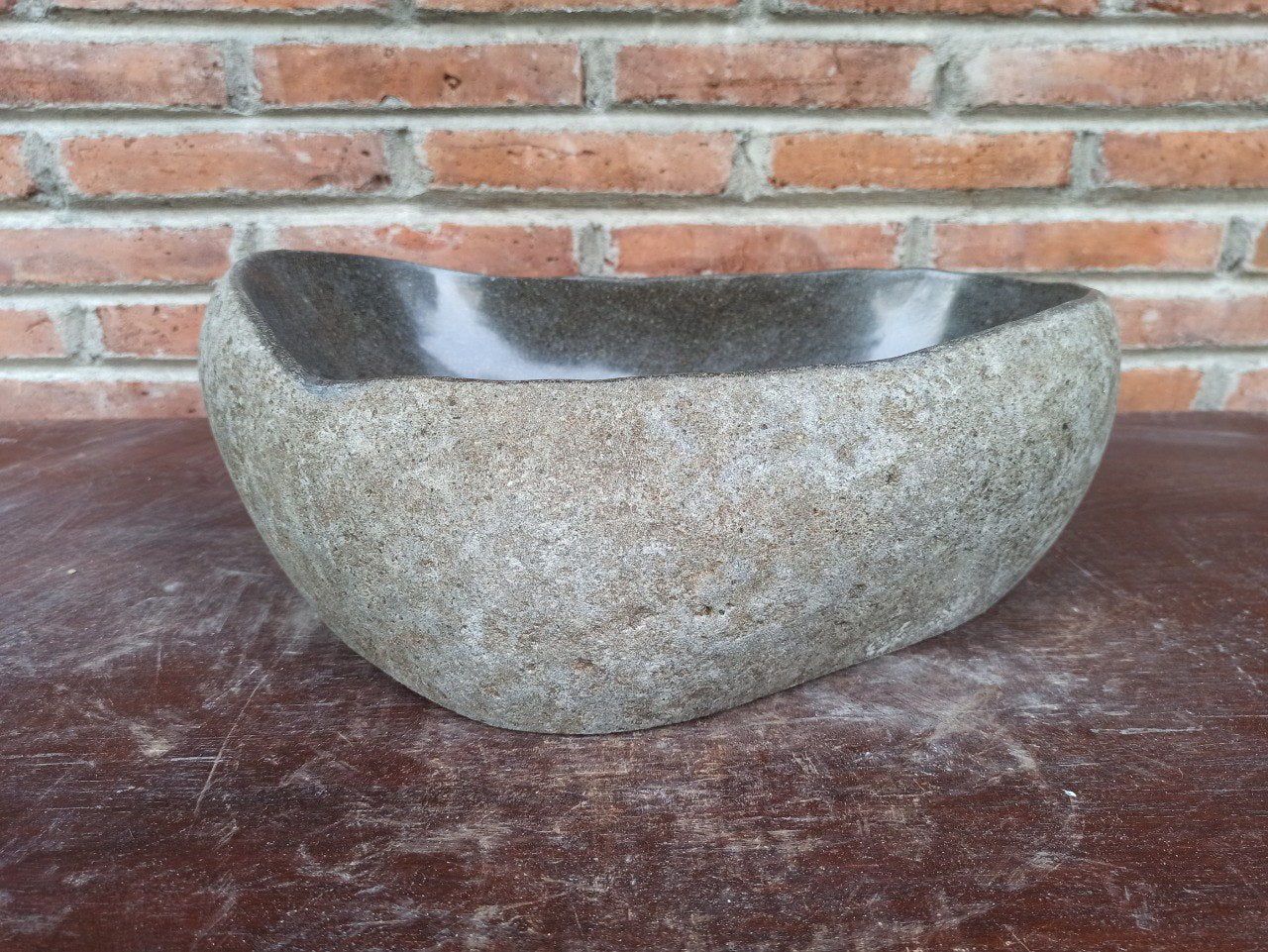 River Stone Sink | 5182-4230 | 16.5″×12″ Oval Graphite Gray Polished