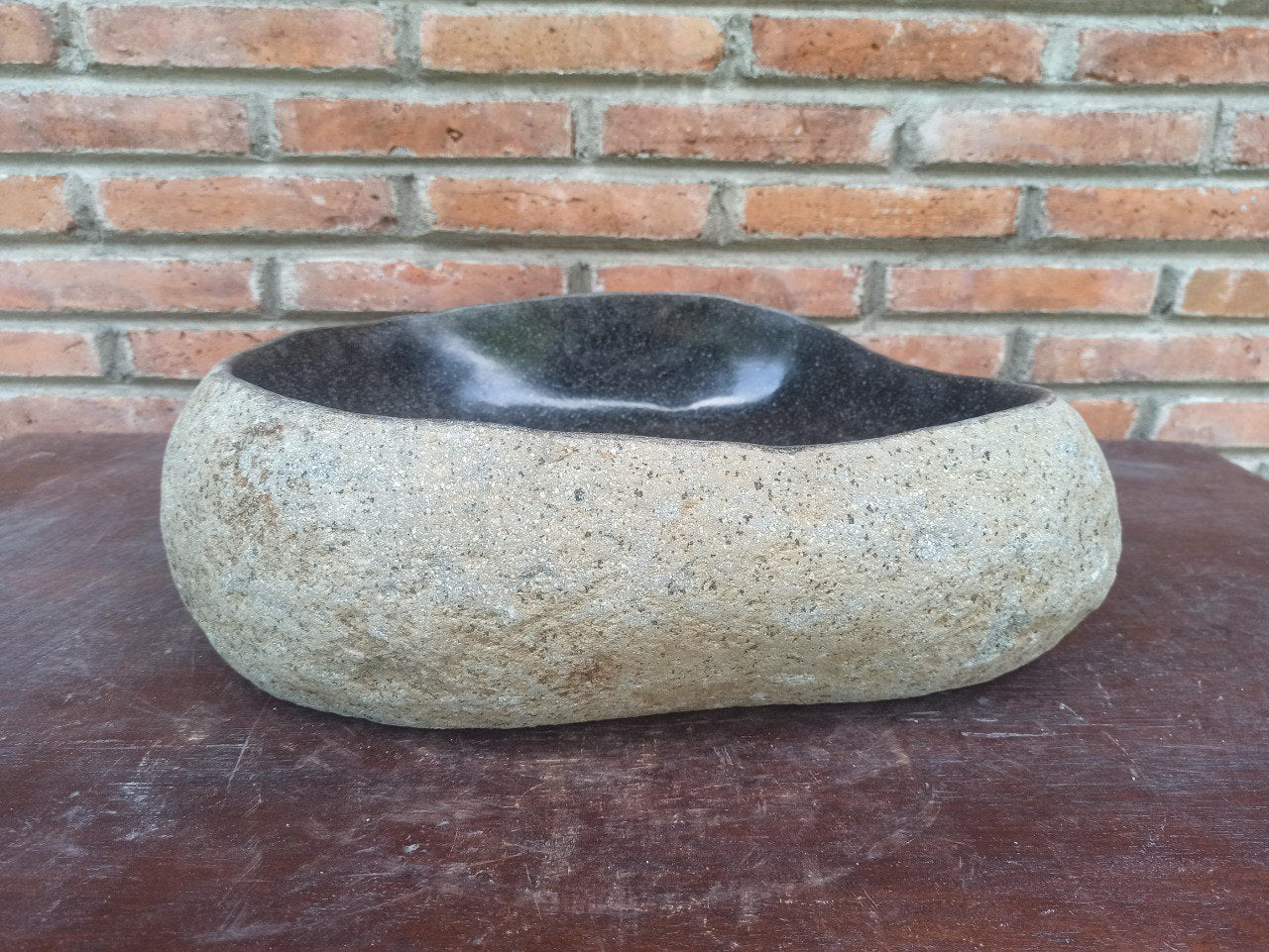 River Stone Sink | 5184-474014 | 18.5″×16″ Organic Graphite Gray Polished