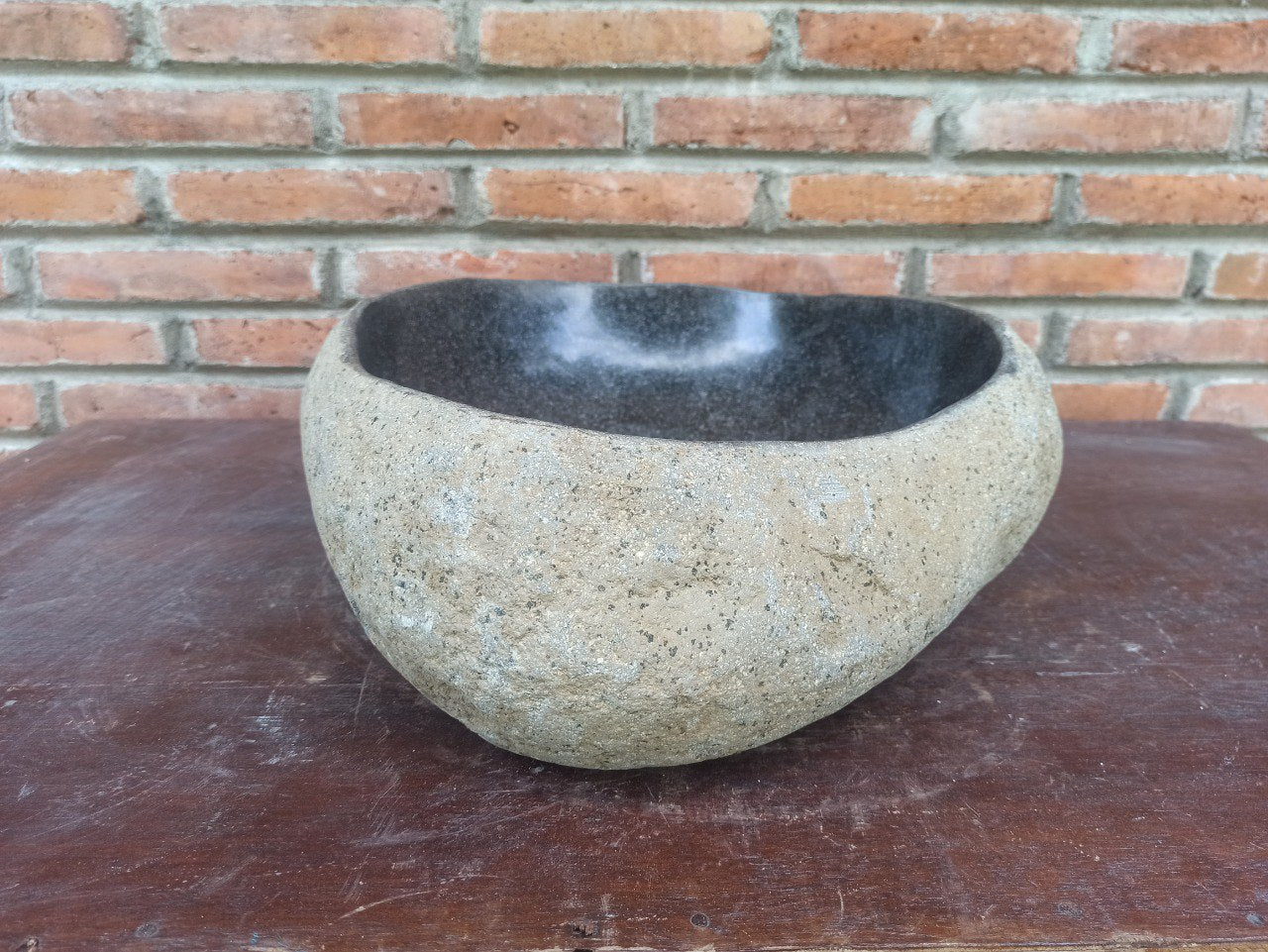 River Stone Sink | 5184-474014 | 18.5″×16″ Organic Graphite Gray Polished
