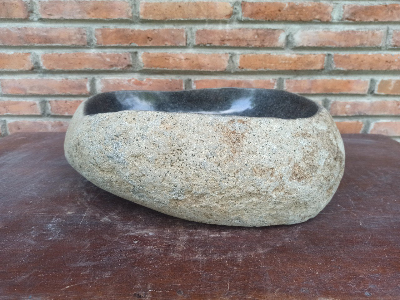 River Stone Sink | 5184-474014 | 18.5″×16″ Organic Graphite Gray Polished
