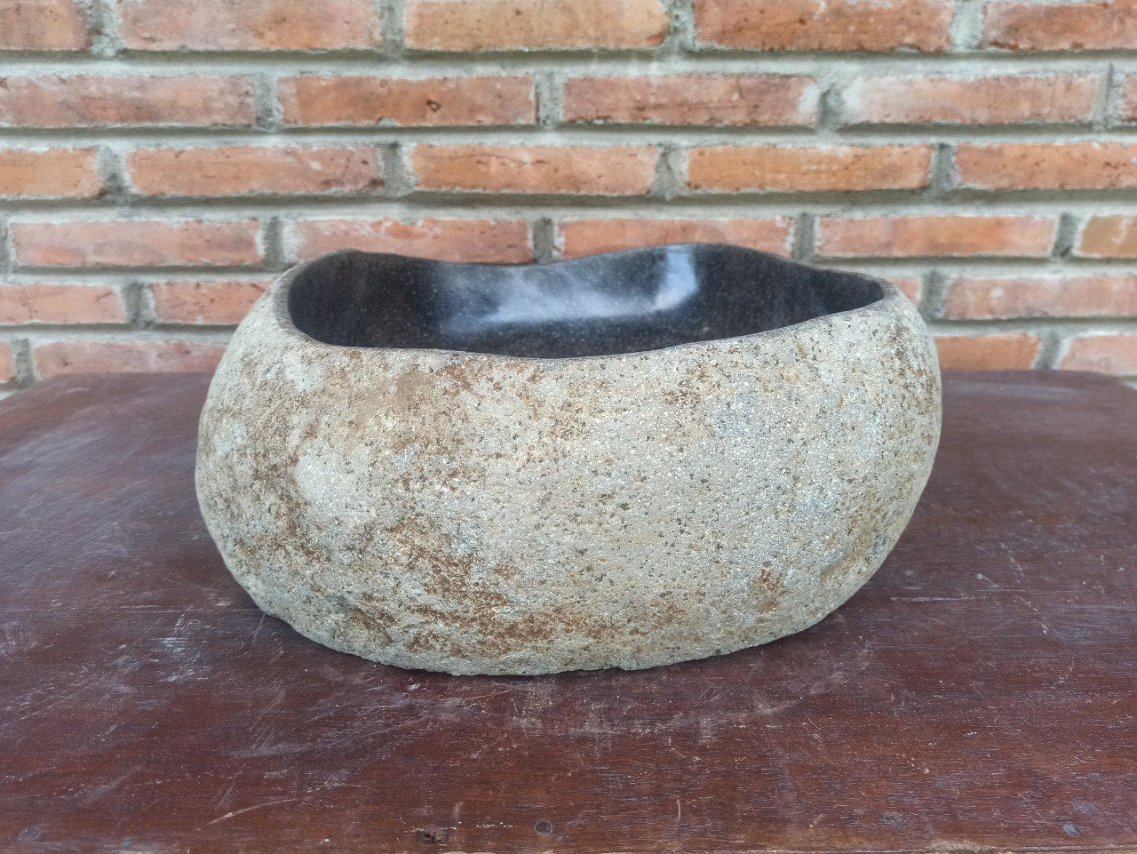 River Stone Sink | 5184-474014 | 18.5″×16″ Organic Graphite Gray Polished