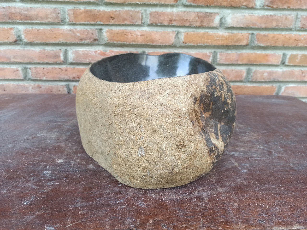 River Stone Sink | 5187-453115 | 17.5″×12″ Oval Graphite Gray Polished