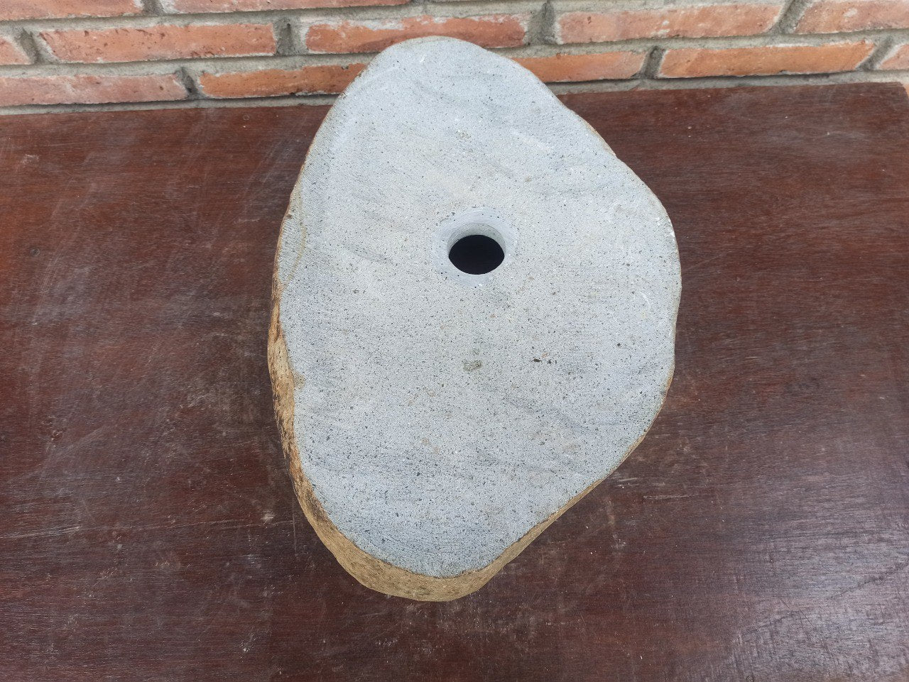 River Stone Sink | 5187-453115 | 17.5″×12″ Oval Graphite Gray Polished