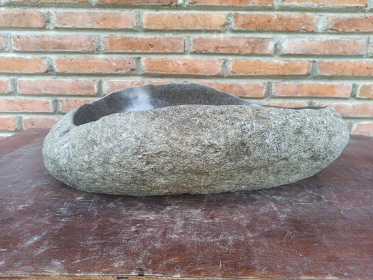 River Stone Sink | 5188-524216 | 20.5″×16.5″ Organic Dark Gray Polished