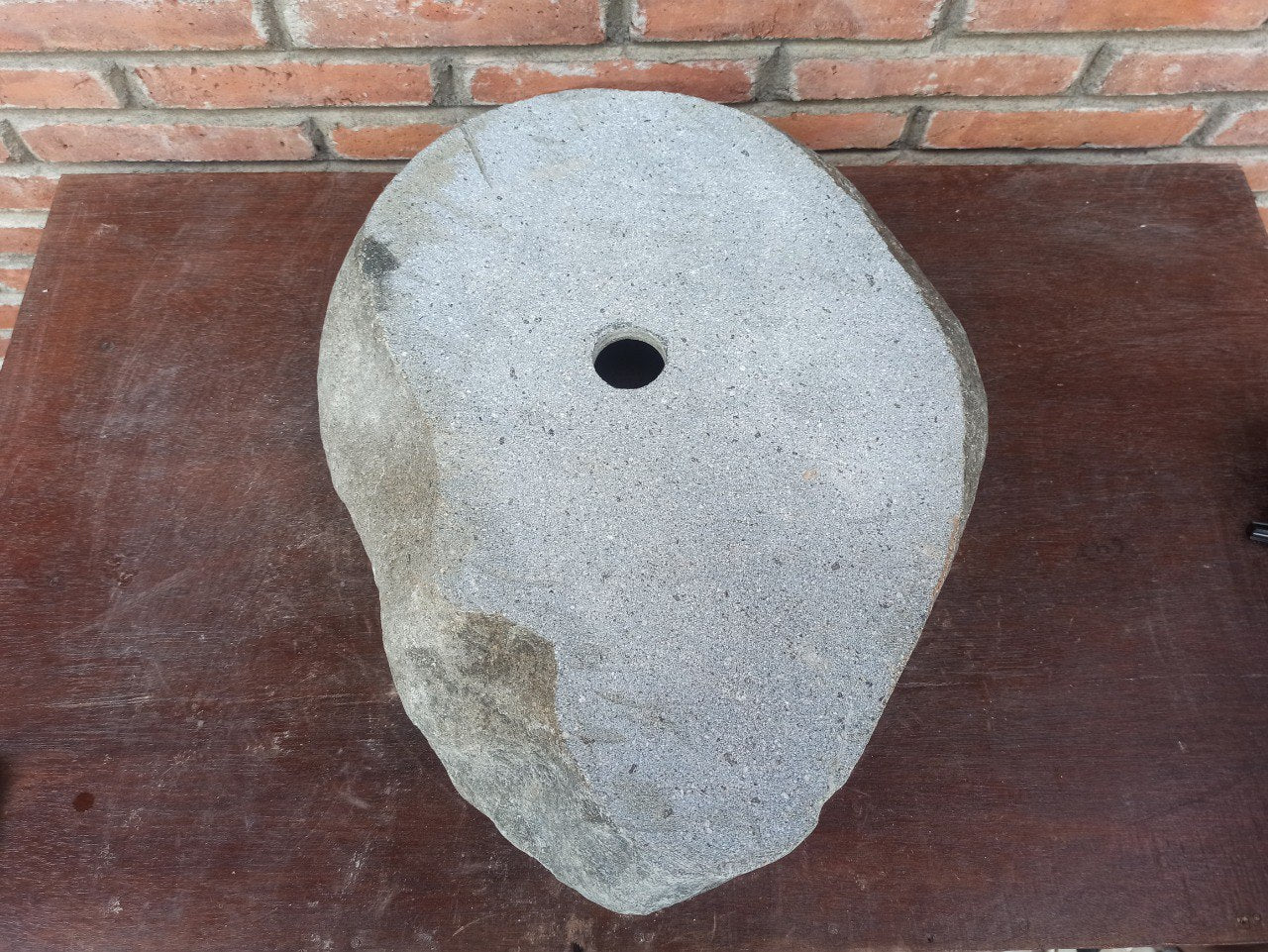 River Stone Sink | 5189-544415 | 21.5″×17.5″ Organic Dark Gray Polished