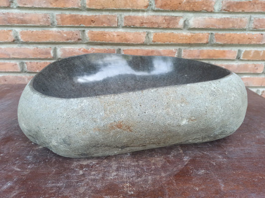 River Stone Sink | 5190-544615 | 21.5″×18″ Organic Graphite Gray Polished