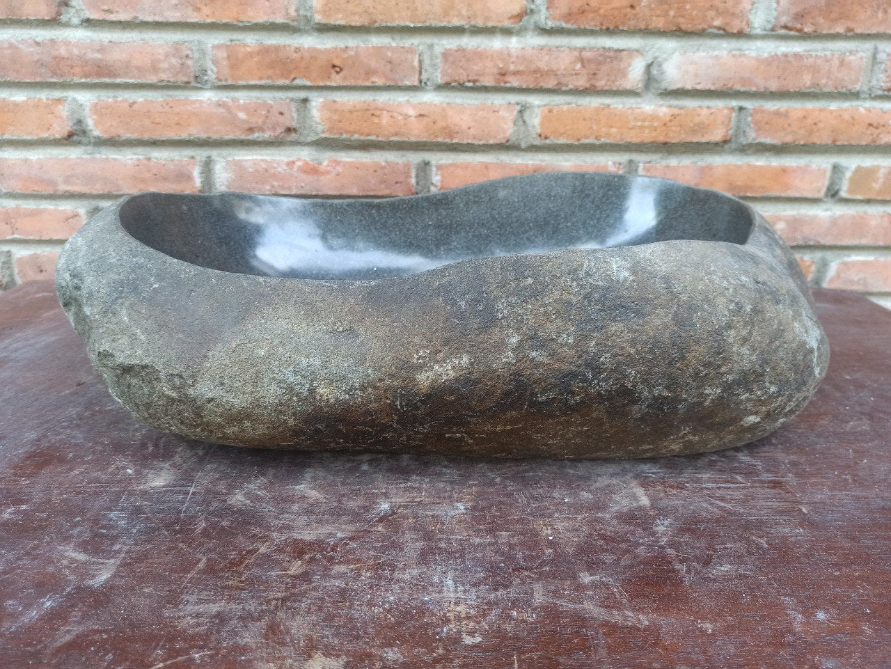 River Stone Sink | 5191-573815 | 22.5″×15″ Organic Graphite Gray Polished