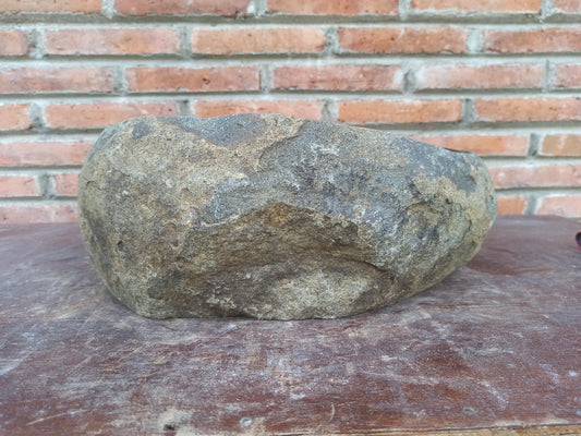 River Stone Sink | 5196-433415 | 17″×13″ Round Graphite Gray Polished