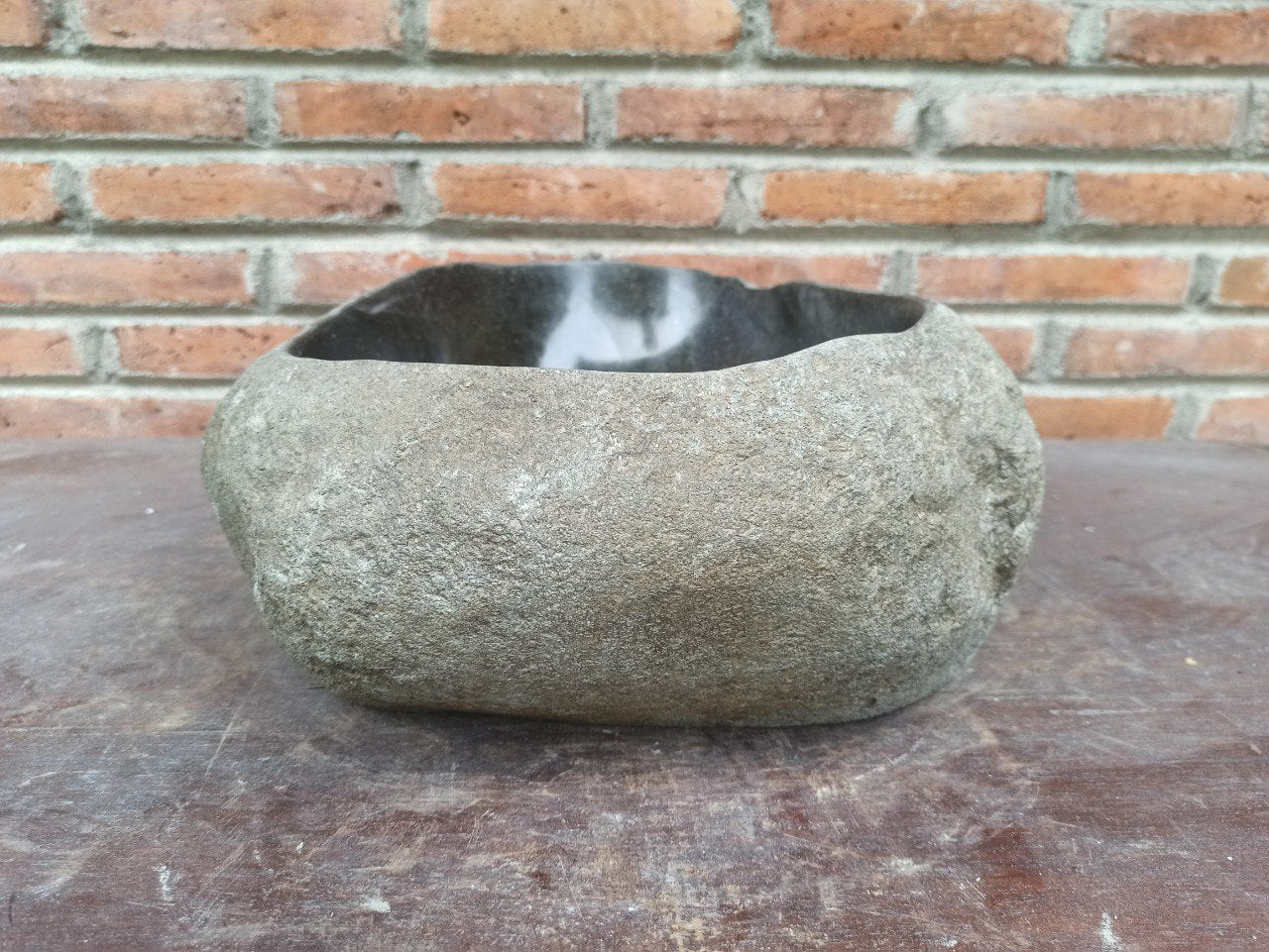 River Stone Sink | 5198-4529 | 18″×11.5″ Oval Graphite Gray Polished