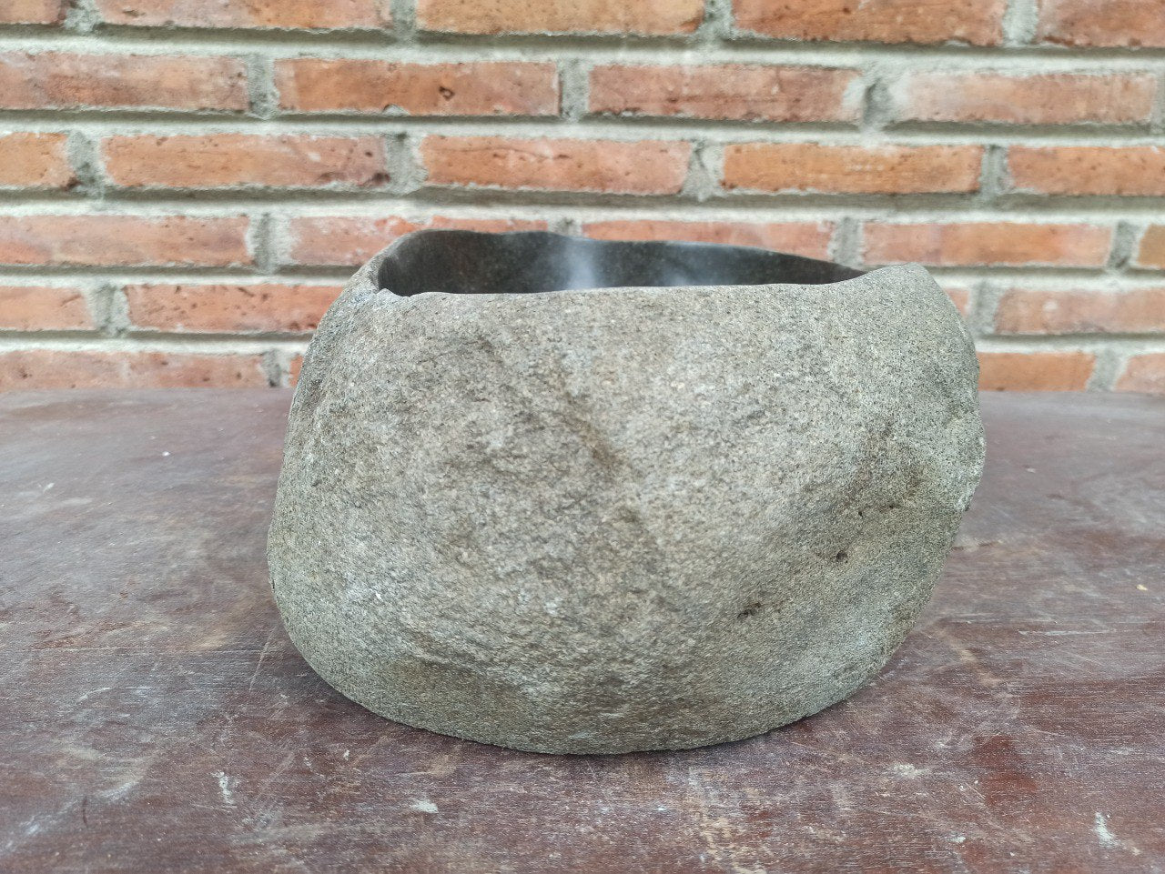 River Stone Sink | 5198-4529 | 18″×11.5″ Oval Graphite Gray Polished