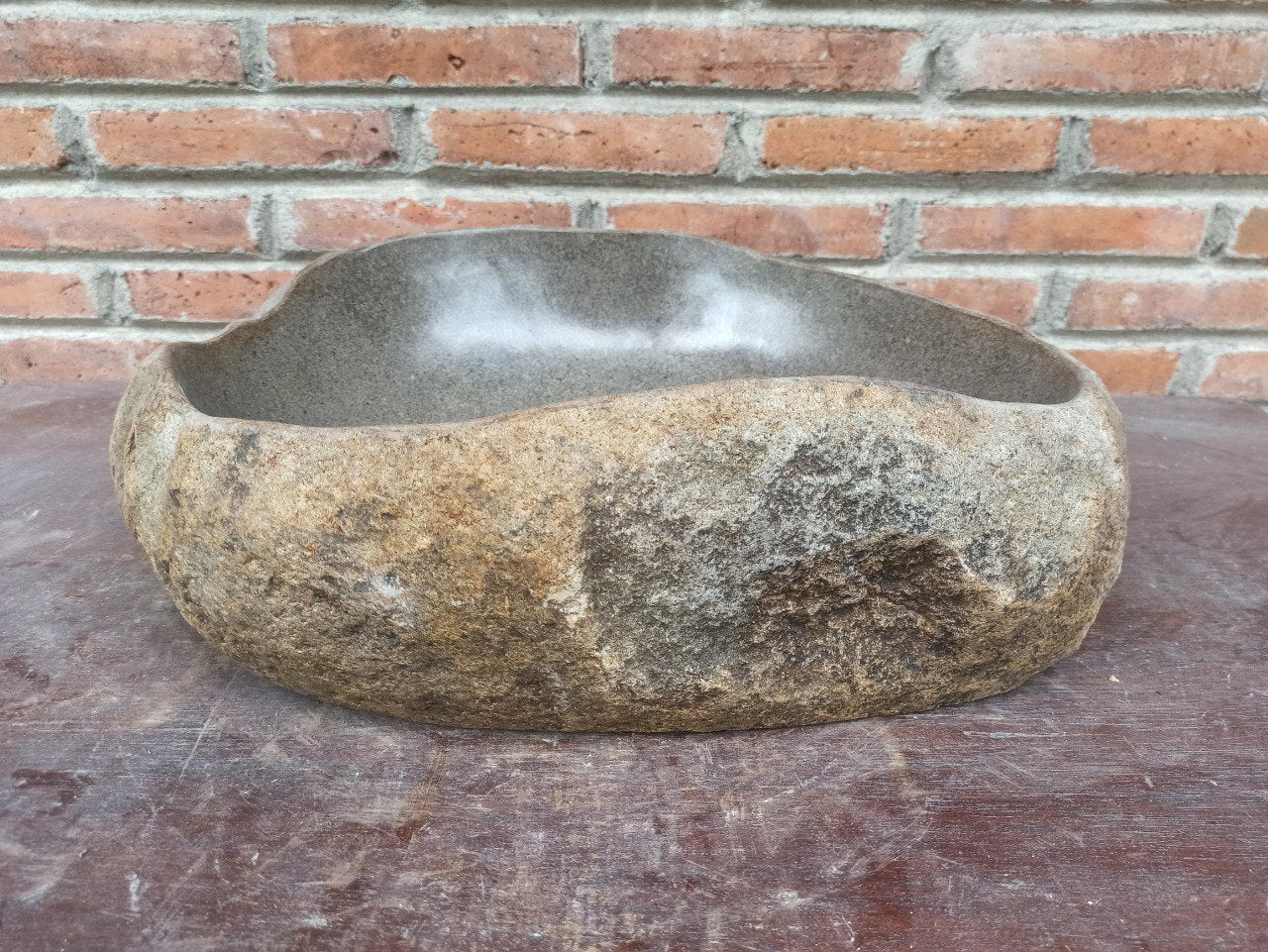 River Stone Sink | 5199-473913 | 18.5″×15.5″ Organic Graphite Gray Polished