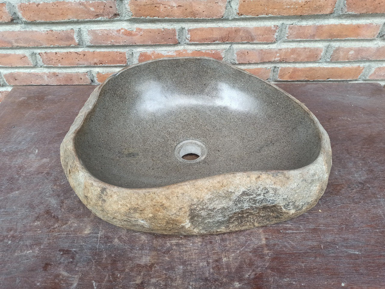 River Stone Sink | 5199-473913 | 18.5″×15.5″ Organic Graphite Gray Polished