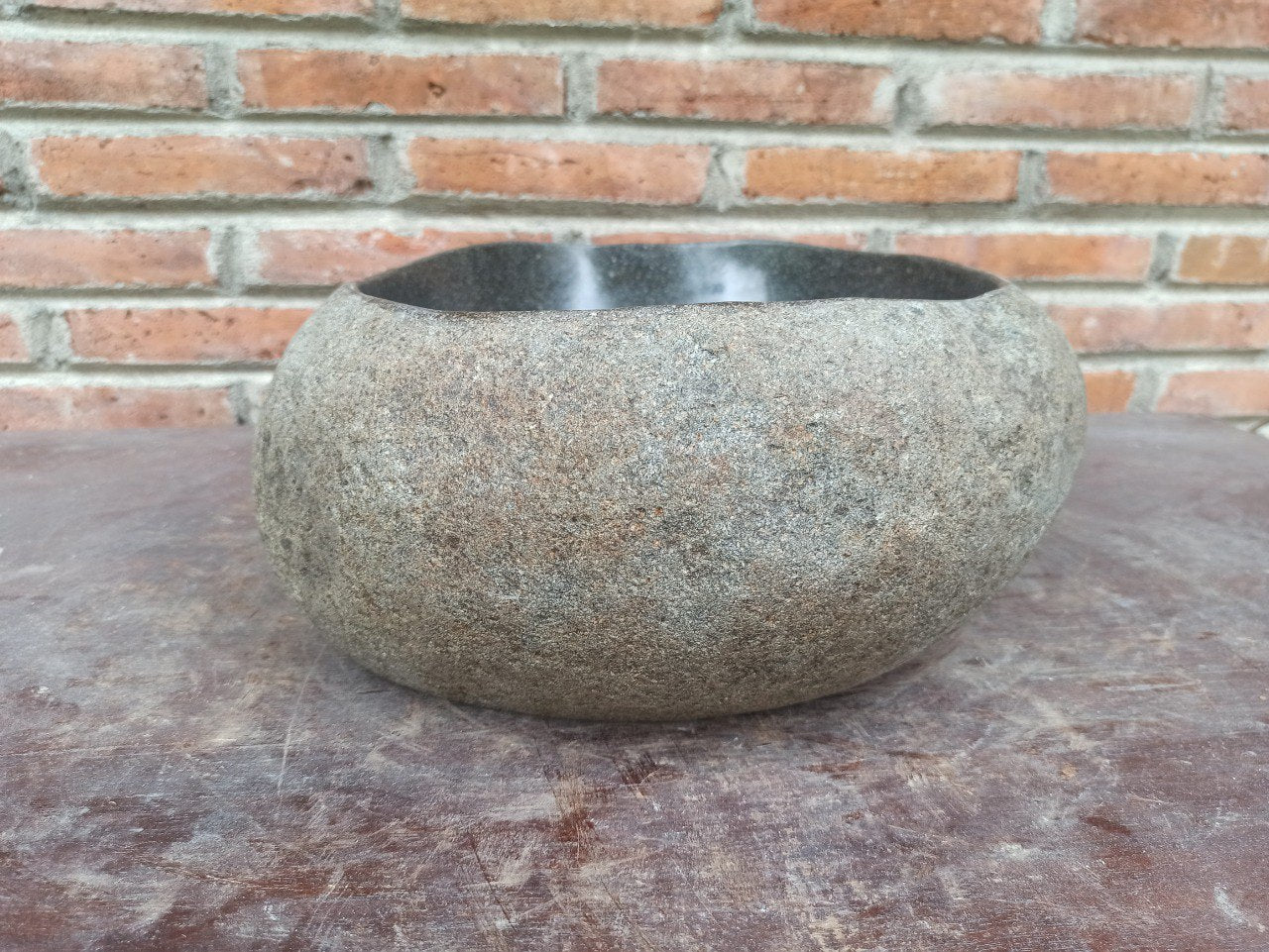 River Stone Sink | 5201-443514 | 17.5″×14″ Oval Graphite Gray Polished