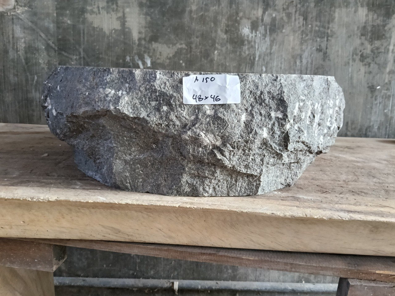 Marble Stone Sink | A150-4846 | 19″×18″ Organic Brown Marble Polished