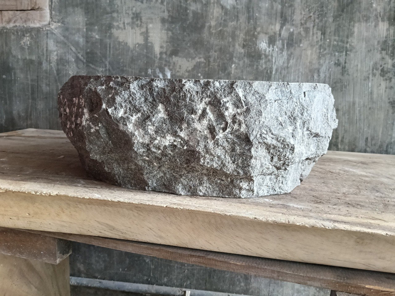 Marble Stone Sink | A150-4846 | 19″×18″ Organic Brown Marble Polished