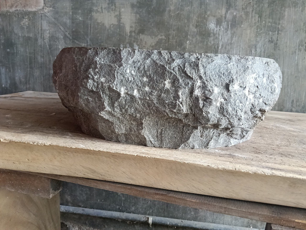 Marble Stone Sink | A150-4846 | 19″×18″ Organic Brown Marble Polished