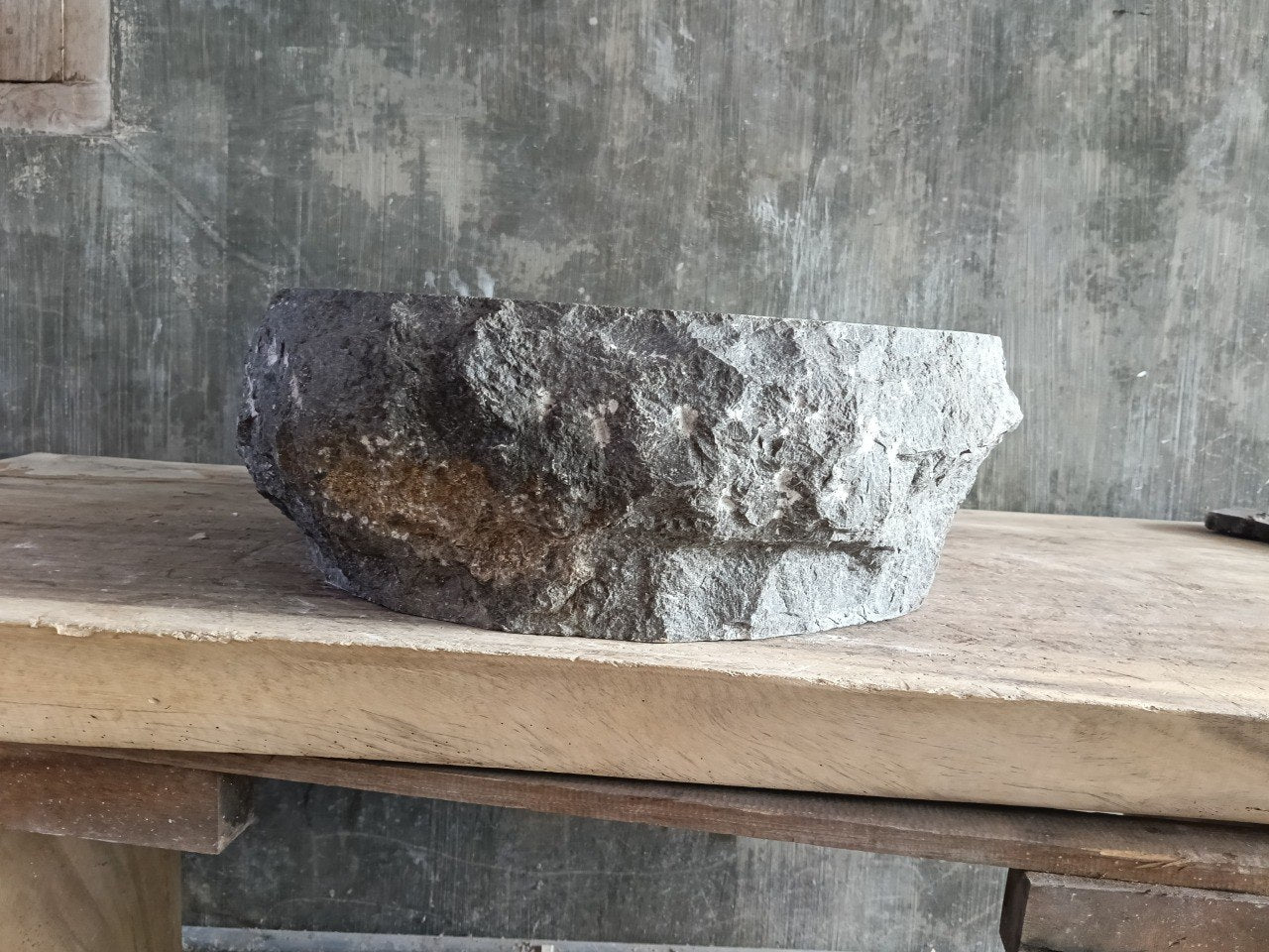 Marble Stone Sink | A150-4846 | 19″×18″ Organic Brown Marble Polished