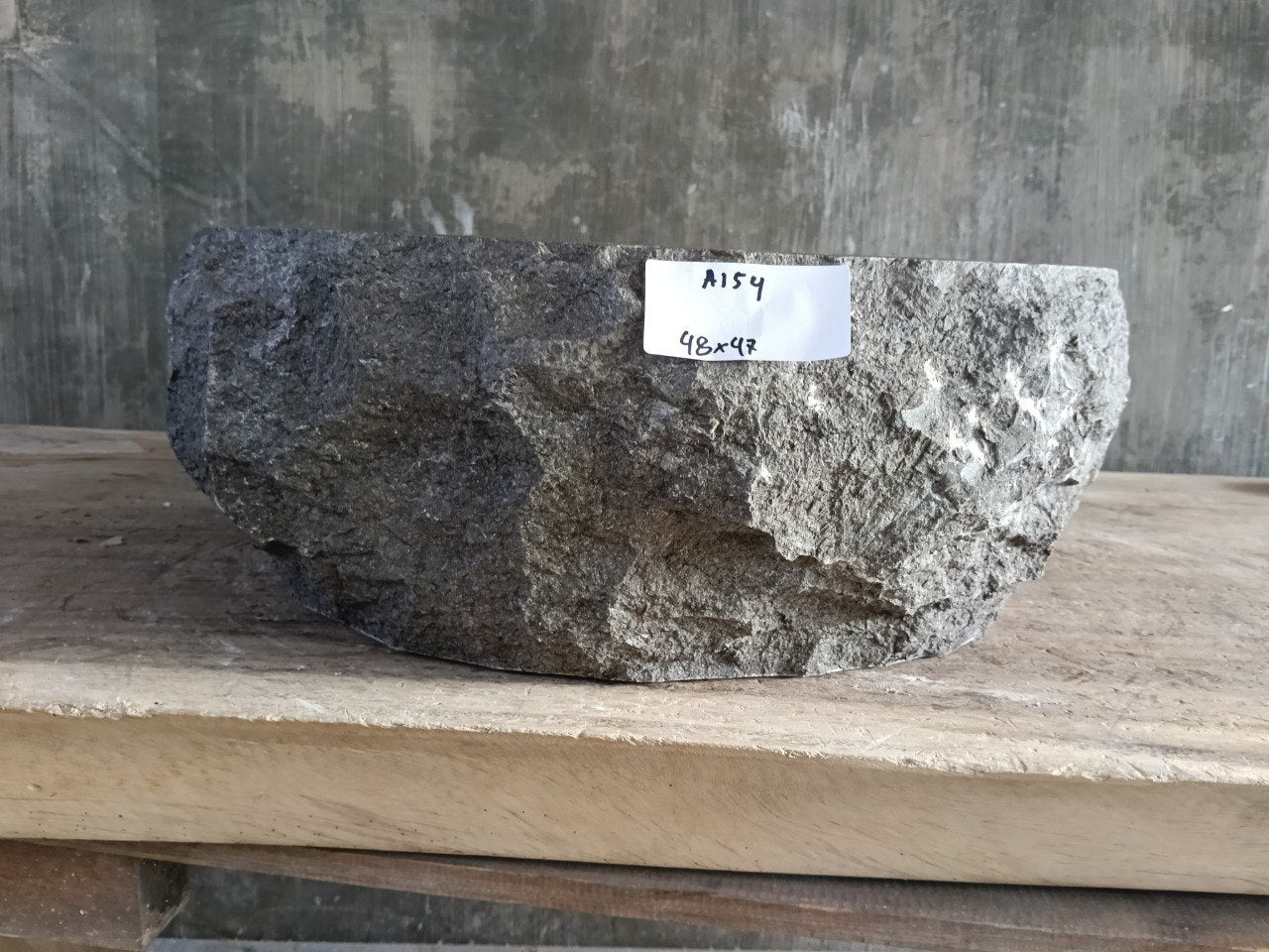 Marble Stone Sink | A154-4847 | 19″×18.5″ Organic Brown Marble Polished