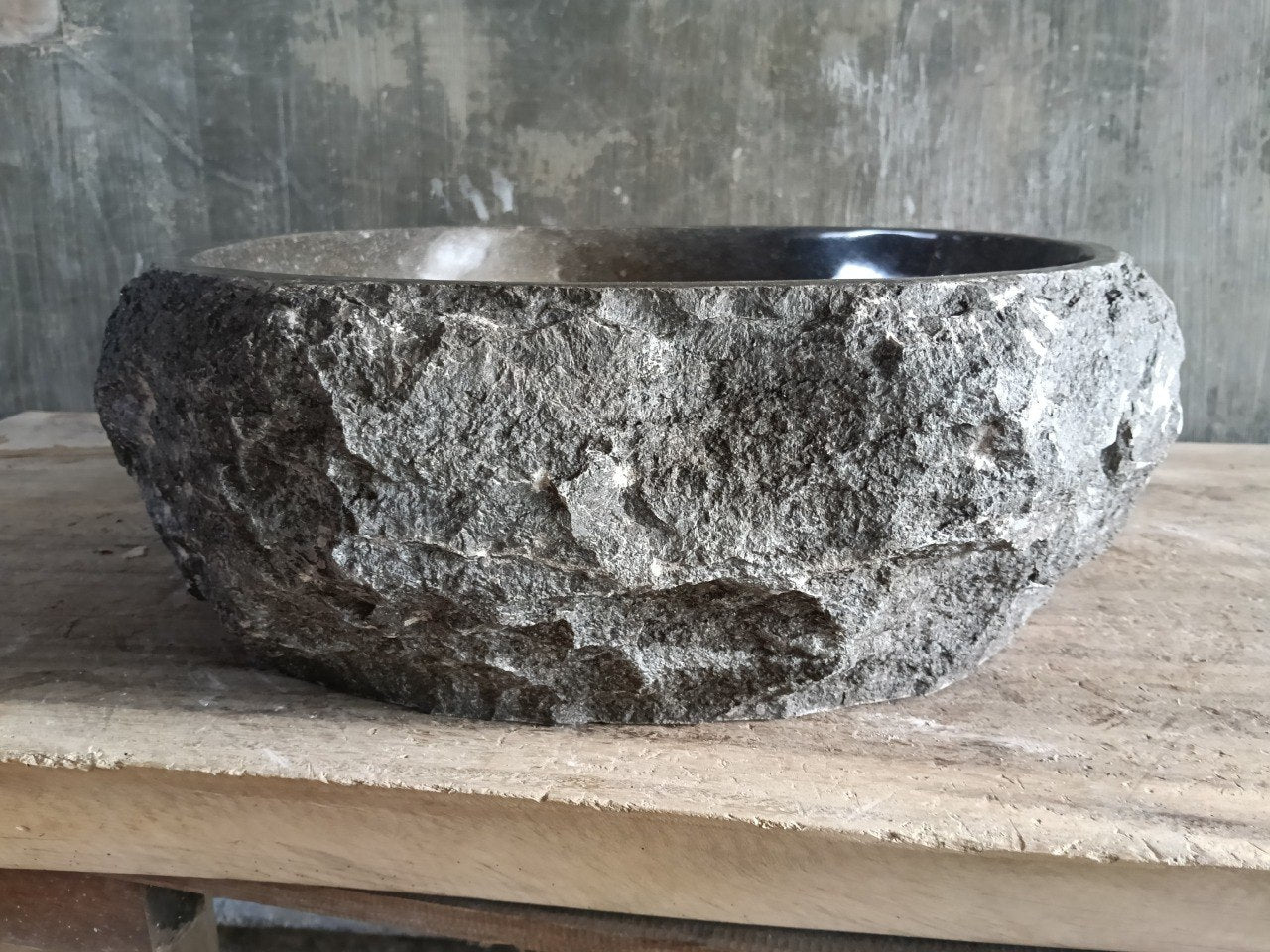 Marble Stone Sink | A154-4847 | 19″×18.5″ Organic Brown Marble Polished