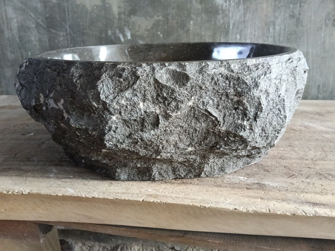 Marble Stone Sink | A154-4847 | 19″×18.5″ Organic Brown Marble Polished