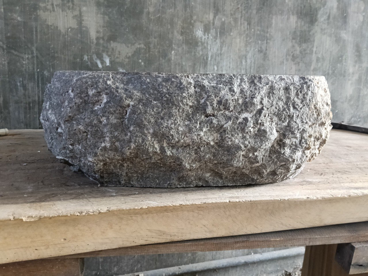 Marble Stone Sink | A155-5050 | 19.5″×19.5″ Organic Brown Marble Polished