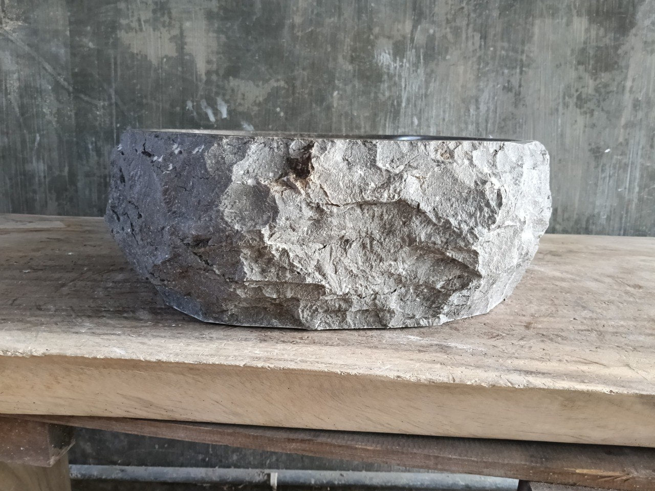 Marble Stone Sink | A157-4745 | 18.5″×18″ Organic Brown Marble Polished