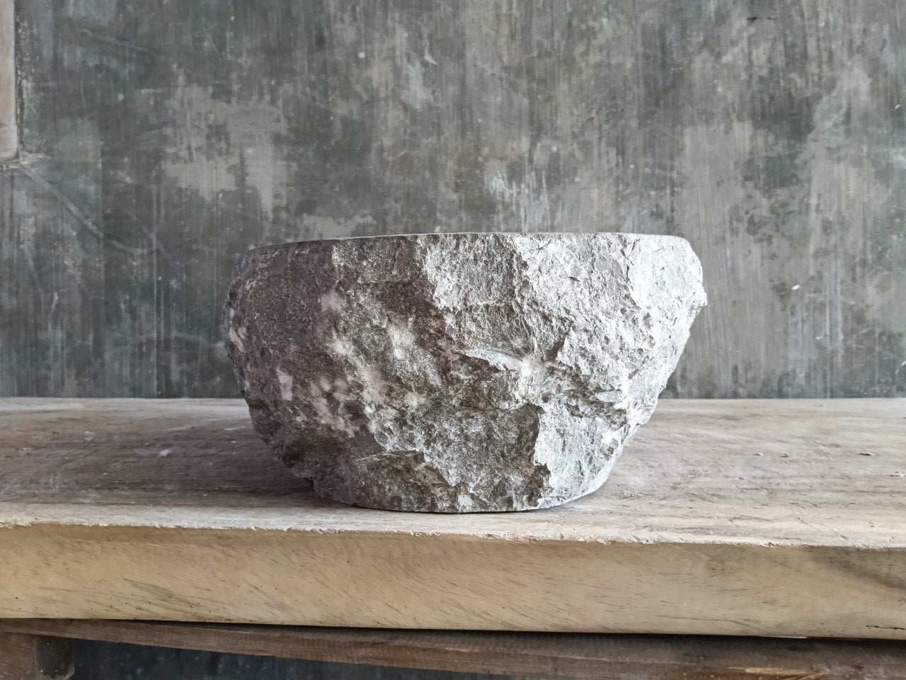 Marble Stone Sink | A179-4232 | 16.5″×12.5″ Organic Brown Marble Polished