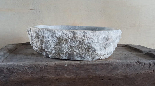 Onyx Stone Sink | 5070-504415 | 19.5″×17.5″ Organic Gray Onyx Polished