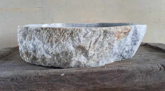 Onyx Stone Sink | 5072-544615 | 21.5″×18″ Organic Gray Onyx Polished