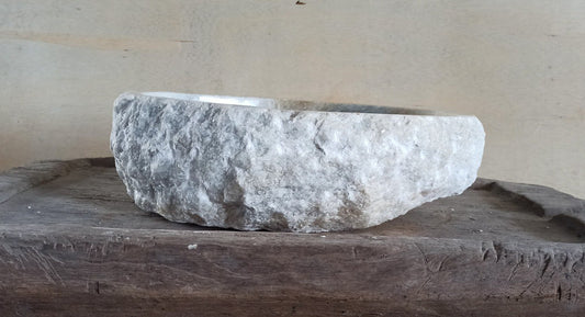 Onyx Stone Sink | 5074-514215 | 20″×16.5″ Organic Gray Onyx Polished