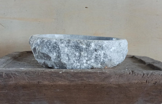 Onyx Stone Sink | 5087-554917 | 21.5″×19.5″ Organic Gray Onyx Polished