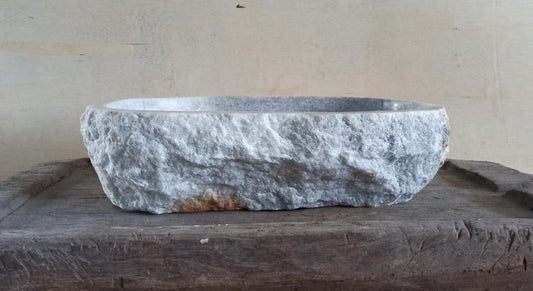 Onyx Stone Sink | 5068-554116 | 21.5″×16″ Organic Gray Onyx Polished