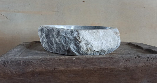 Onyx Stone Sink | 5079-544515 | 21.5″×17.5″ Organic Gray Onyx Polished