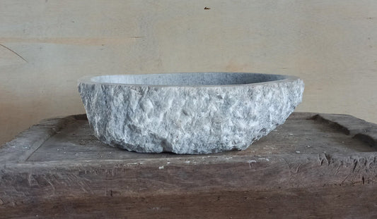 Onyx Stone Sink | 5084-564316 | 22″×17″ Organic Gray Onyx Polished