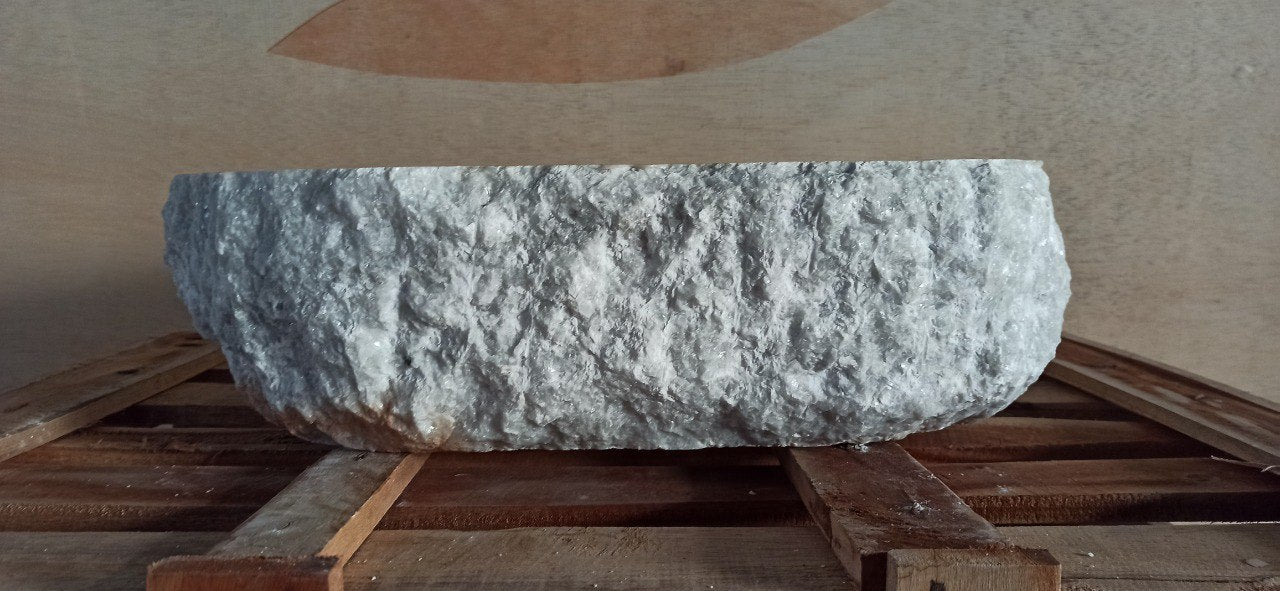 Onyx Stone Sink | 5136-553515 | 21.5″×14″ Organic Gray Onyx Polished