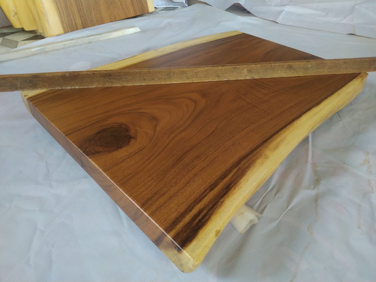 Suar Wood Countertop | 0001-555962 | 31.5″ Live Edge Solid Wood Slab