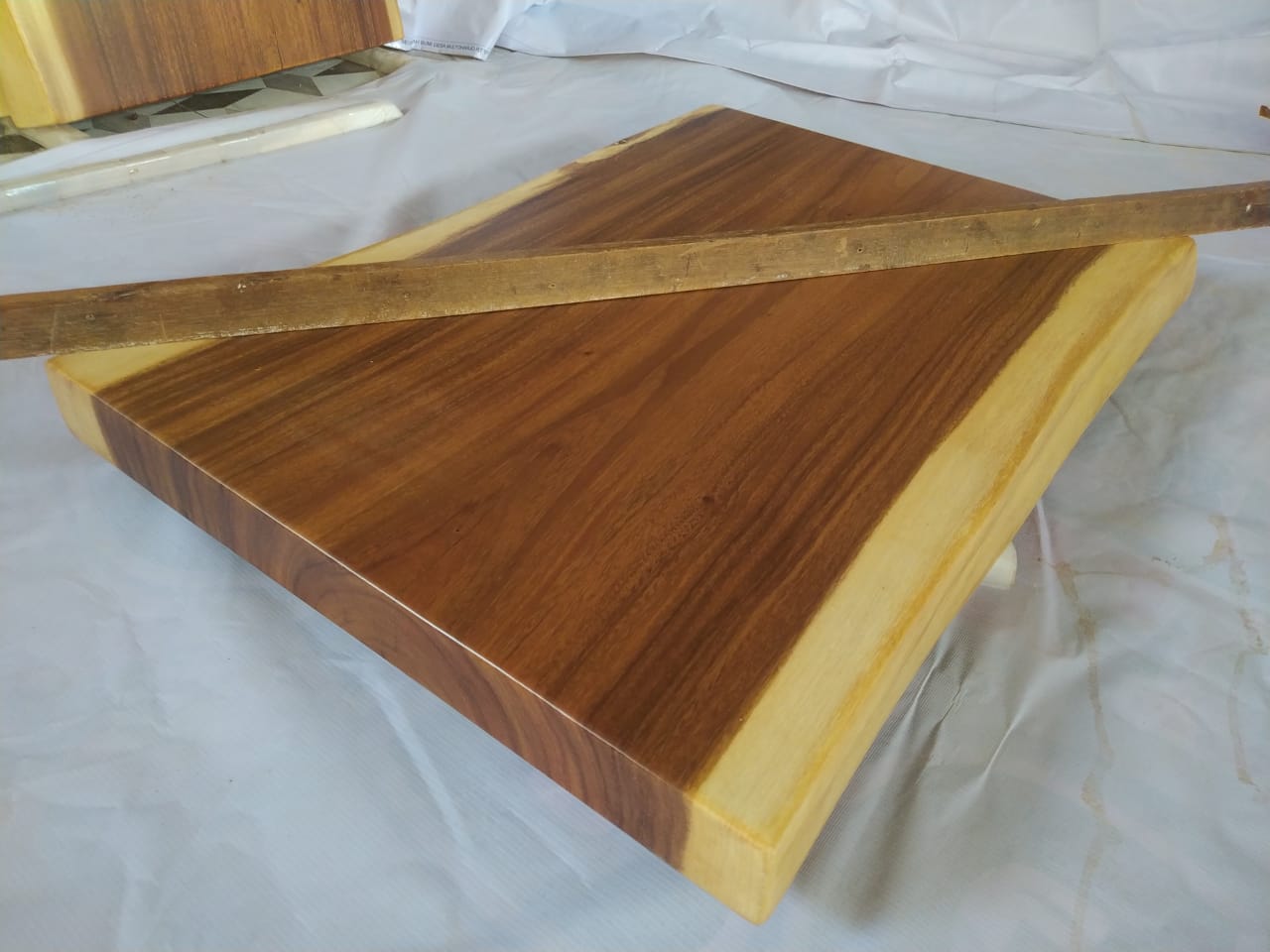 Suar Wood Countertop | 0003-565455 | 31.5″ Live Edge Solid Wood Slab