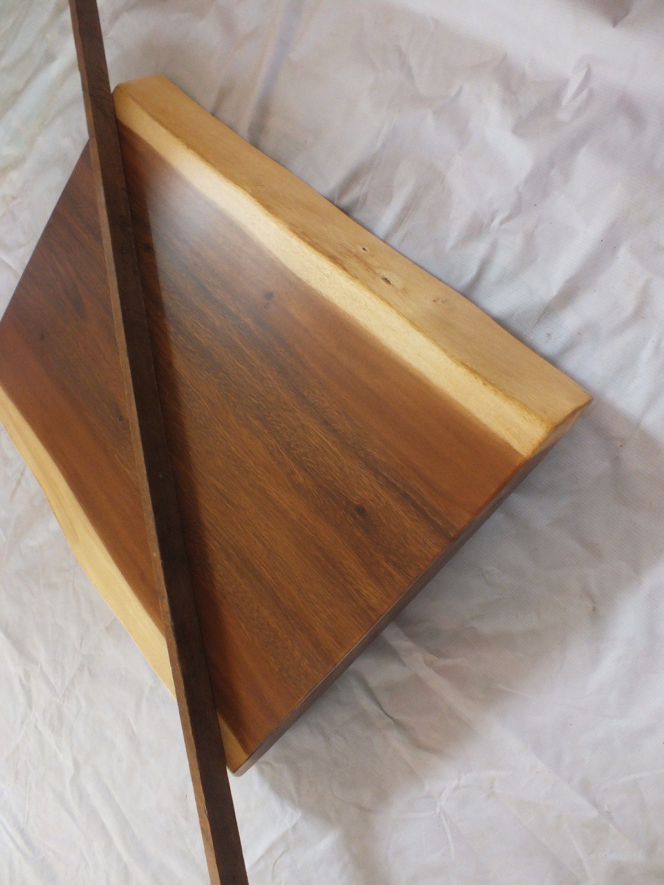 Suar Wood Countertop | 0009-545555 | 31.5″ Live Edge Solid Wood Slab