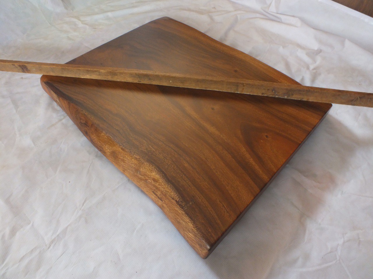 Suar Wood Countertop | 0010-555858 | 31.5″ Live Edge Solid Wood Slab