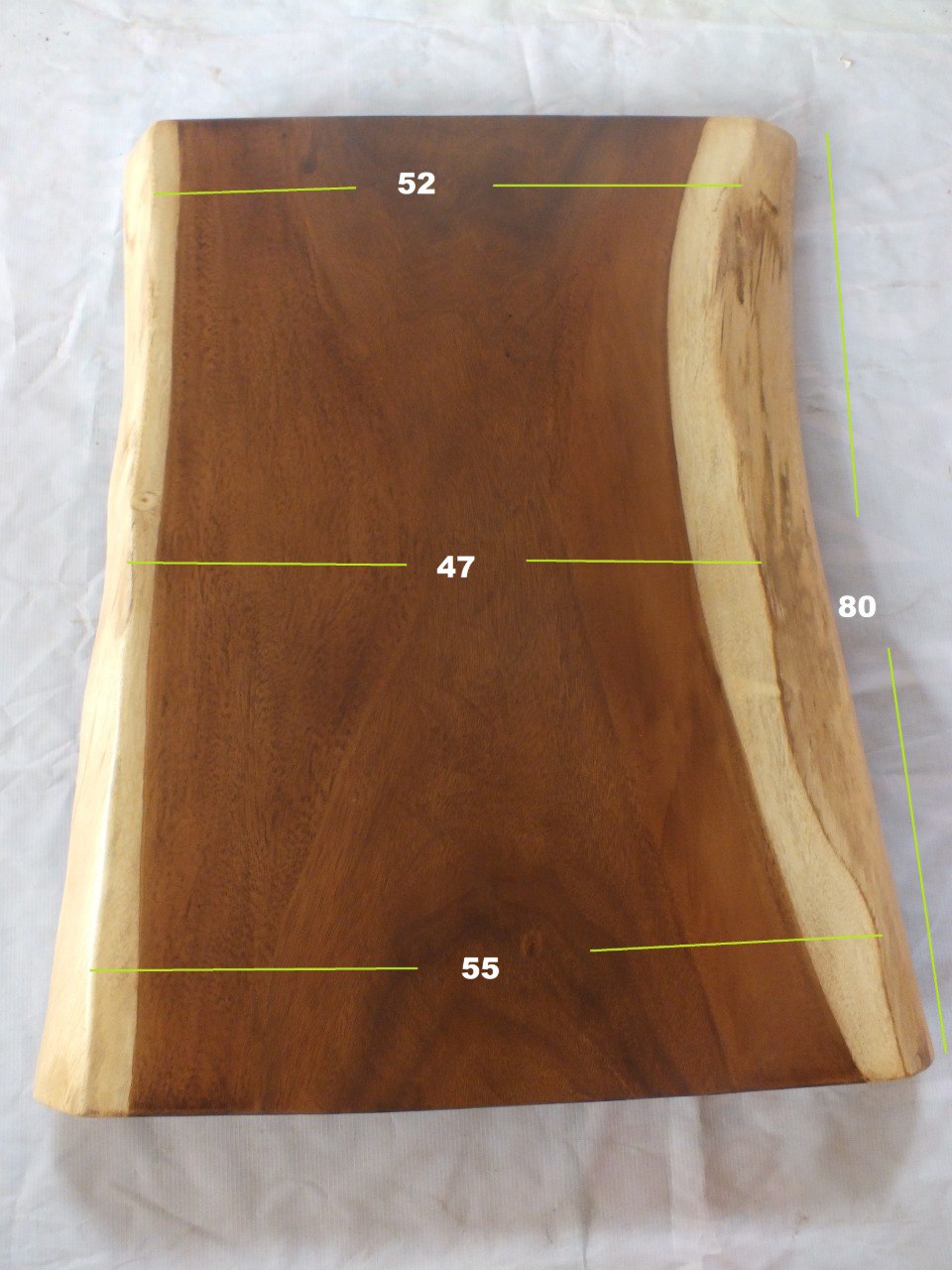 Suar Wood Countertop | 0022-554752 | 31.5″ Live Edge Solid Wood Slab