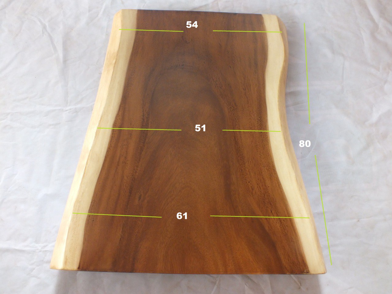 Suar Wood Countertop | 0023-615154 | 31.5″ Live Edge Solid Wood Slab