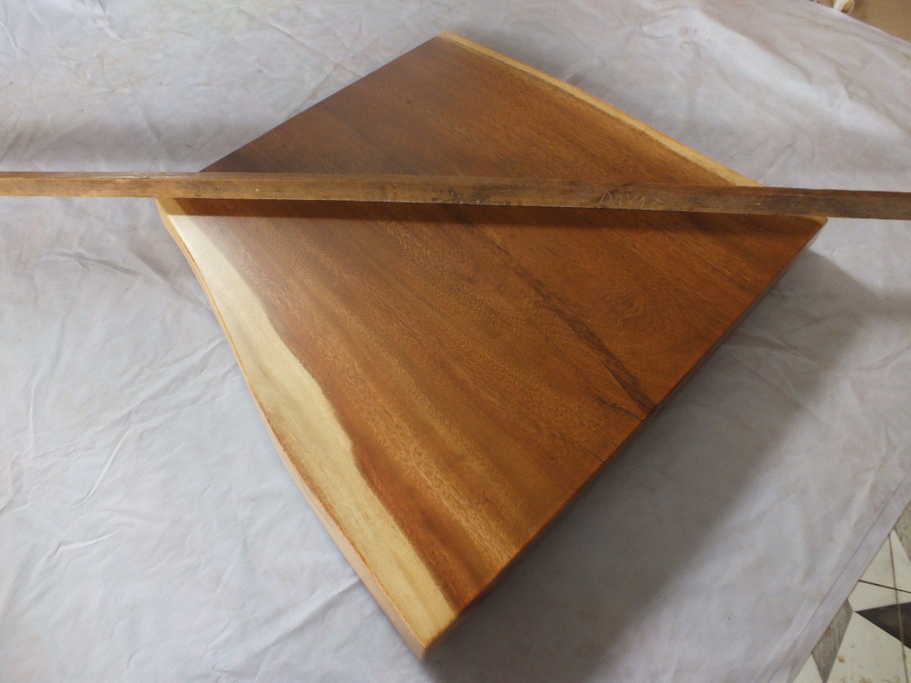 Suar Wood Countertop | 0024-807769 | 31.5″ Live Edge Solid Wood Slab