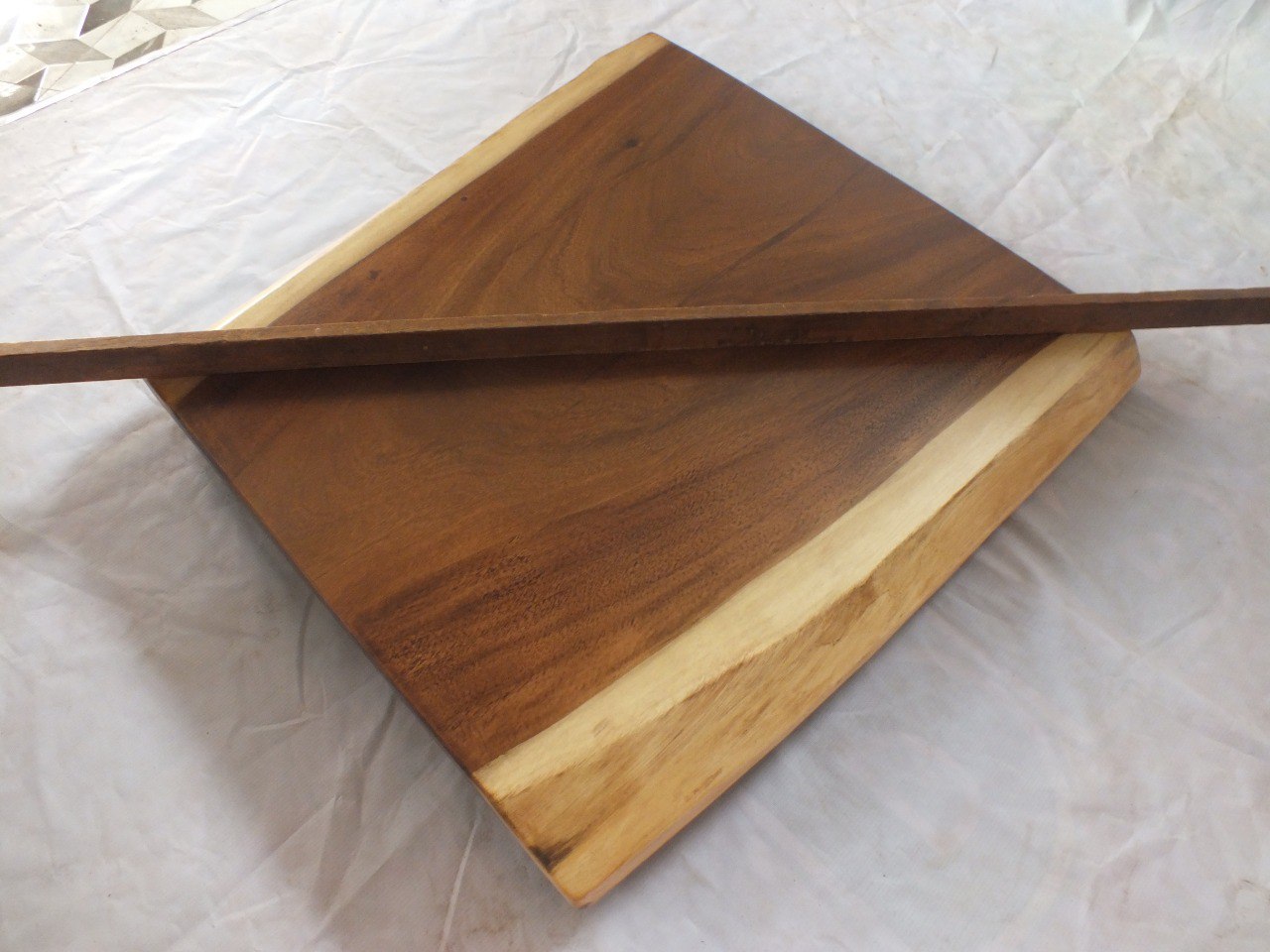 Suar Wood Countertop | 0026-566572 | 31.5″ Live Edge Solid Wood Slab