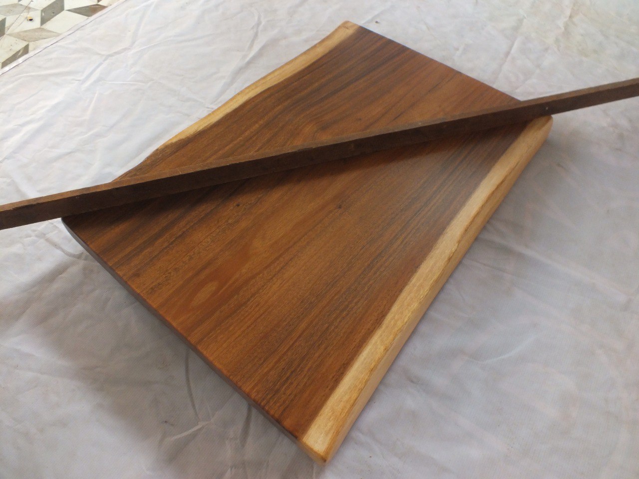 Suar Wood Countertop | 0027-555454 | 31.5″ Live Edge Solid Wood Slab