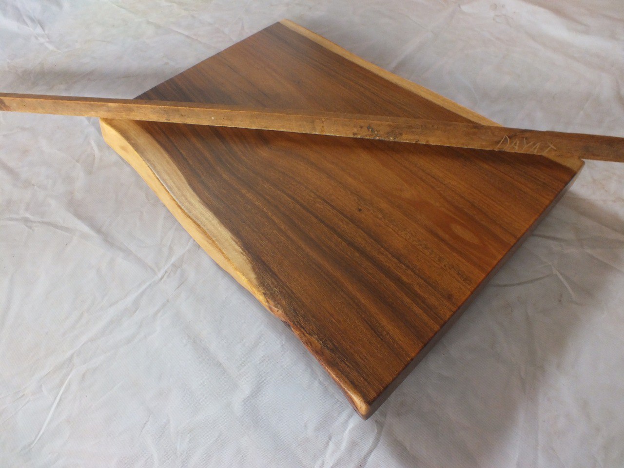 Suar Wood Countertop | 0027-555454 | 31.5″ Live Edge Solid Wood Slab