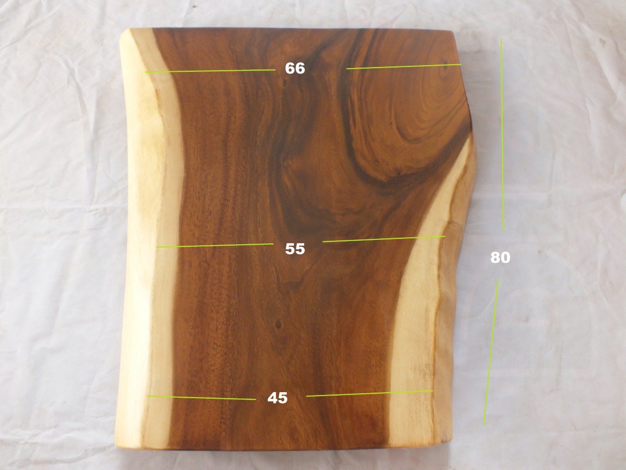 Suar Wood Countertop | 0028-455566 | 31.5″ Live Edge Solid Wood Slab