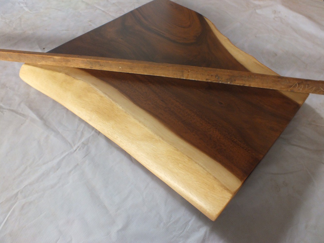 Suar Wood Countertop | 0028-455566 | 31.5″ Live Edge Solid Wood Slab