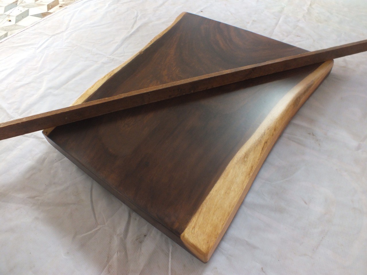 Suar Wood Countertop | 0029-485463 | 31.5″ Live Edge Solid Wood Slab