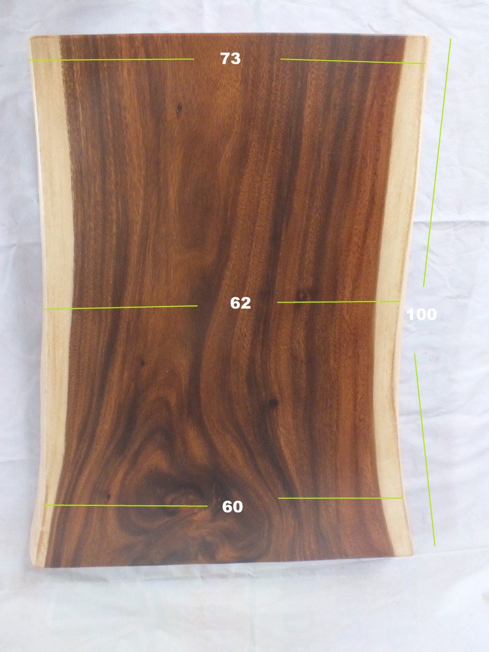 Suar Wood Countertop | 0002-606275 | 31.5″ Live Edge Solid Wood Slab