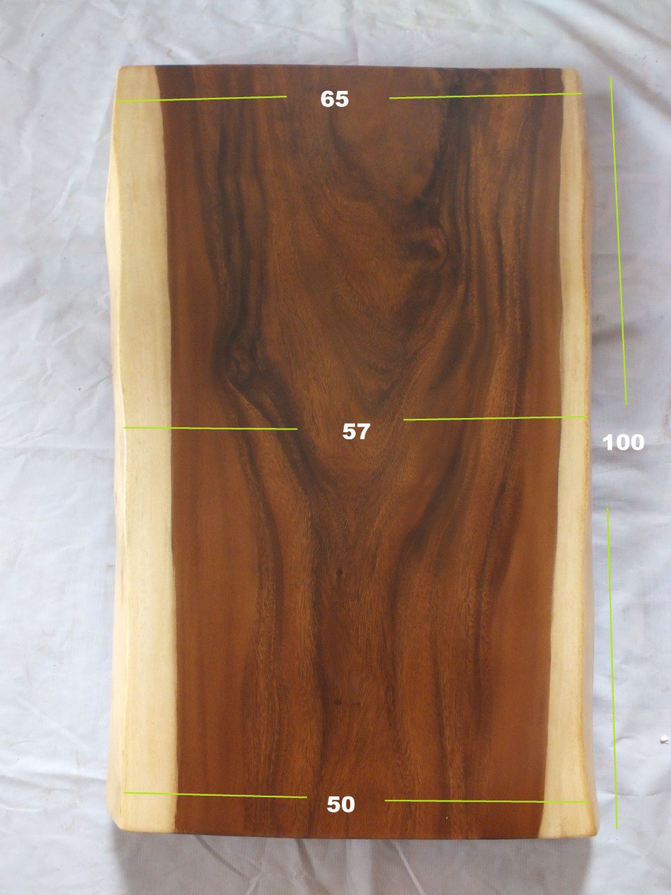 Suar Wood Countertop | 0003-505765 | 31.5″ Live Edge Solid Wood Slab